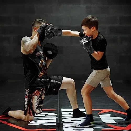 3-in-1 Boxing Equipment Punching Gloves Mitts Kick Pack Set for Kids Karate Mitts Pad for Beginners Arm Pad for Children Boxing Gloves for Muay Thai, Taekwondo, MMA Training, Gift for Kids Child by SEISSO - Image 6