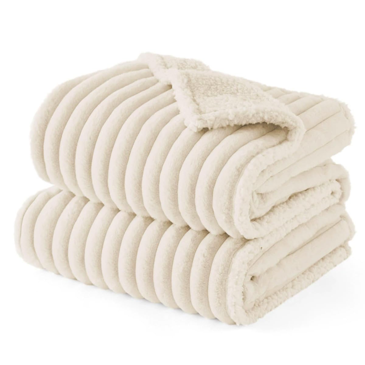 Waterproof Dog Blanket Washable Sherpa Fleece Pet Blanket for Medium Small Dogs and Cats, Warm Soft Puppy Kitten Throw Blankets Protects Bed Sofa Car Seat (White,70x100cm)