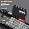 GNI 200W Plastic Welder Kit, 1000Pcs Staples Plastic Repair Kit, Professional Plastic Welding Kit, Plastic Bumper Repair Kit with Portable Toolbox, for Car Bumper/Kayaks Plastic Repairs #5