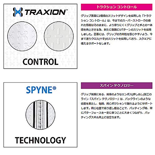 スーパーストローク TR PISTOL GT 1.0 パター用グリップ BK/WH GR-225(820) 4枚目
