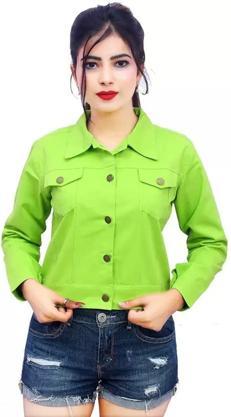 Image of Women denim jacket full sleeve denim