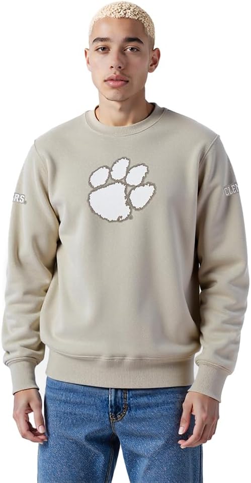 Pro Standard Men's College Neutral Fleece Crewneck Sweatshirt