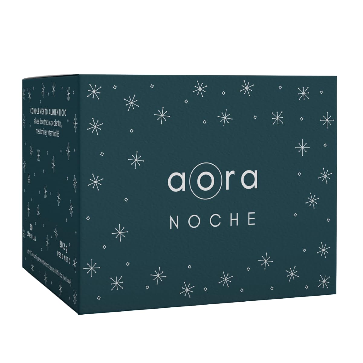 AORA Noche - Cápsulas para Dormir 30 unidades | Sueño Profundo y Reparador | Antioxidante y Antiedad Natural | Azafrán, Valeriana, Vitamina B6 y Resveratrol