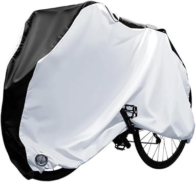 All Weather Bicycle Cover for Cervelo Caledonia 2020-2025, Sun Rain Wind Protection Mountain Bike Cover Cycling Accessory,SilverBlack-M180*60*90cm