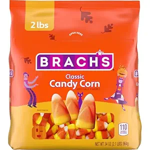 Brach's Classic Candy Corn, Halloween Candy, Classic Fall Treats, 34 Ounce Bag