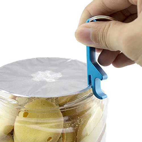 Swatom Bottle Opener Keychain Aluminum Beer Bottle Openers Metal Edc Soda Keyring Tool Personalized Gift Custom Accessories For Kitchen Wedding Party (100, Classic Logo) #TOP4