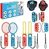 2022 Nintendo Switch Sports Accessories Bundle, 10 in 1 Family Sports Game Accessories Kit for Switch OLED, Joycon Grip…