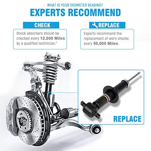 Maxorber Front Set Shock Struts Absorber Compatible with Cadillac Escalade Avalanche Silverado 1500 Suburban 1500 Tahoe Sierra 1500 Yukon Shock Absorber 341493 39105 - Thumbnail 4