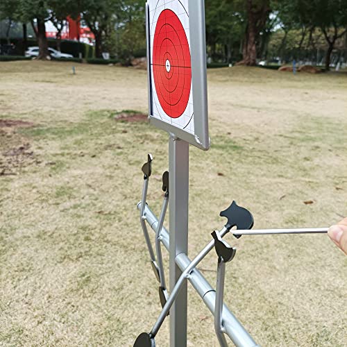 Air Gun Small Caliber Spinner Target & 14Cm Paper Target Holder Multipurpose Shooting Target With 20 Pcs Paper Target #TOP4