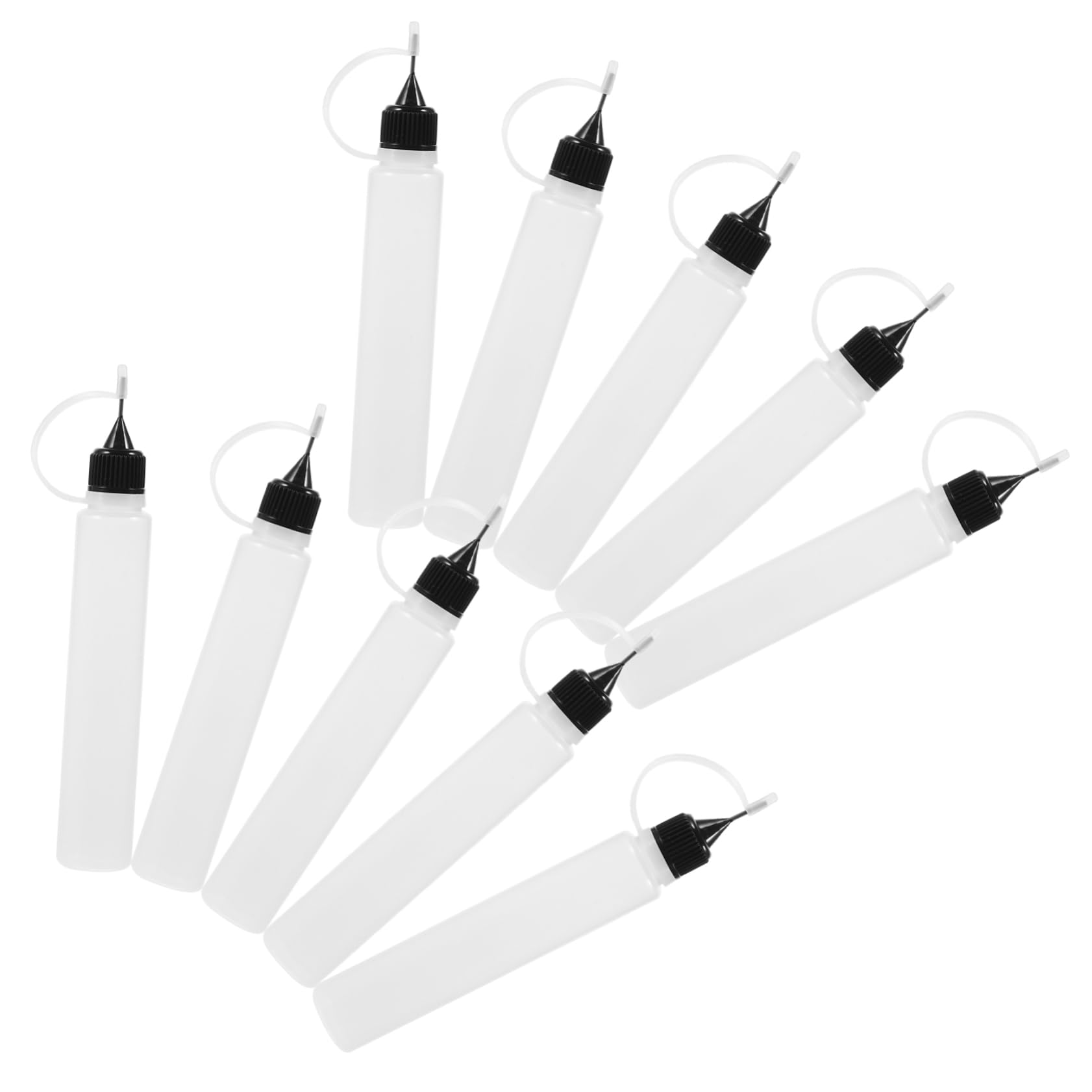 Lurrose 50pezzi Bottiglie Applicatrici per Colla con Punta Fine di Flaconi per Artigianato e Modellismo per Precisione e Dettagli Progetti Creativi