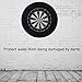 Roadoor Splicing Dart Board Wall Protector Ring Wall Surround Dart Backboard Black Ring High Strength Removable Simple Installation Black