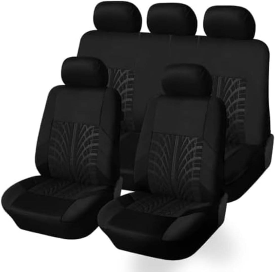Custom Automotive Car Seat Covers for Nissan Juke I SUV 2010 2011 2012 2013 2014-2019, Fabric Comfortable, Breathable and Easy to Clean, Airbag Compatible Quick Setup (2Seats,Black)