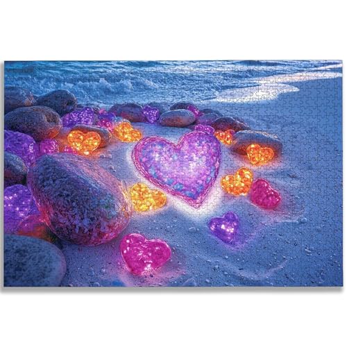 ビーチ ジグソーパズル 3000ピース 大人向け 風景 ジグソーパズル 木製 Puzzle 122x80 cm 美しい梱包箱付き 大人向け 難しい 挑戦 Puzzle ホームデコレーションに最適、女性へのギフト、男性へのギフト、-1303