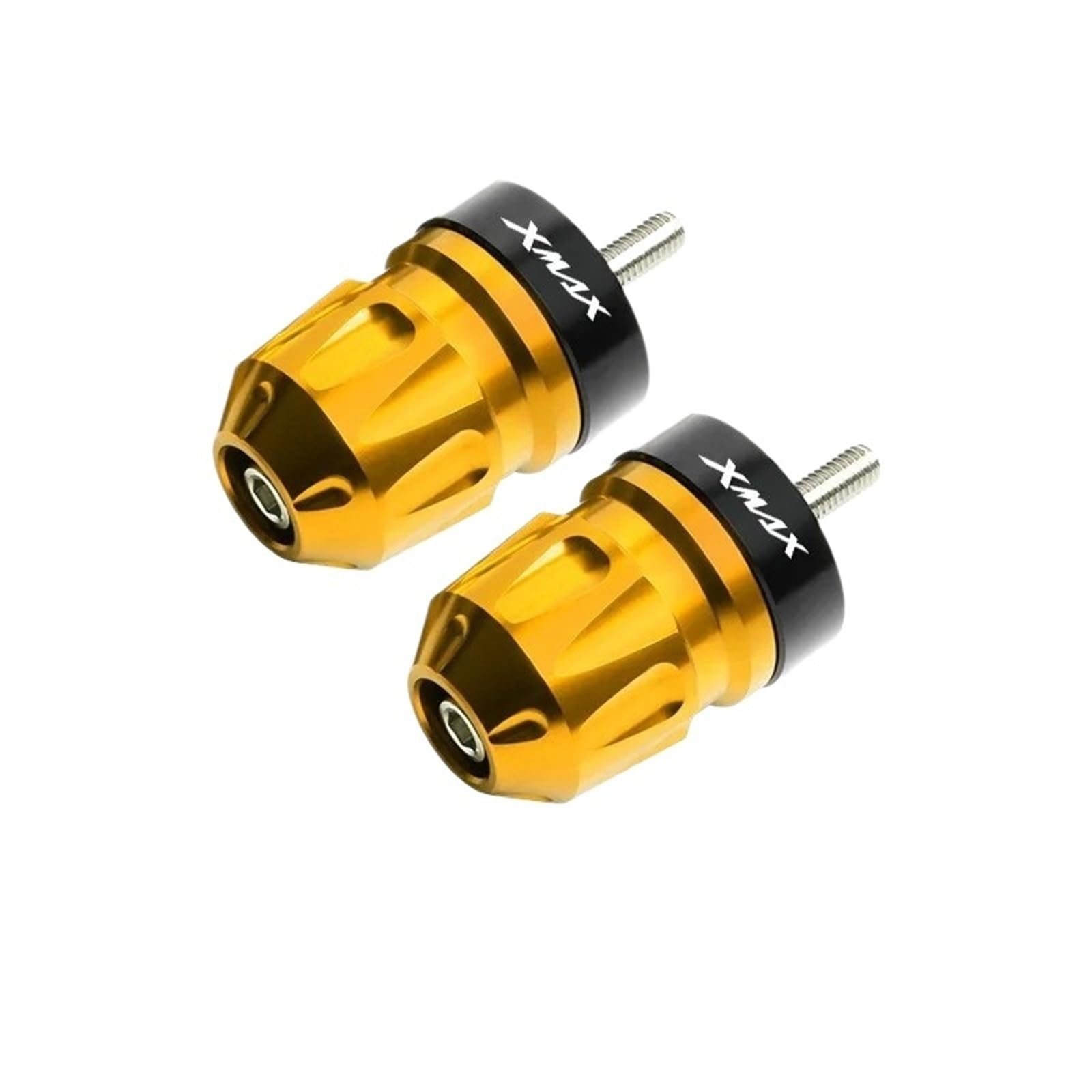 Motorrad-Lenker-Lenkerendgewichte, Lenkerstopfen-Modifikation Für XМАX300 2018-2023 Motorrad Grip Lenkerenden(Yellow)