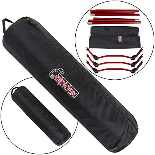Alpidex Ultralight Camping Bed Can Hold up to 120 kg, Only 1,820 g Incl. Pack Sack, Floor Clearance 16 cm, Minimal Pack Size - Image 7