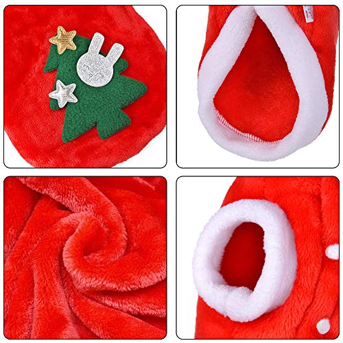 Hundekostüme Weihnachten Elchkostüm für Hunde und Katzen Pet Hoodies warme Hundemantel für Winter Frühling Weihnachten Hundebekleidung Rot, L