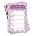 Word Scramble - Wedding - Bridal Shower - Purple Damask (50-sheets)
