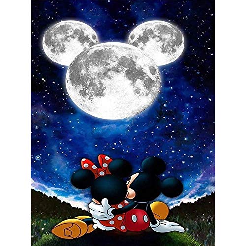 Generies 5D DIY Full Drill Diamant-Mal-Kit Arts Craft Home Decor Cartoon Anime-Serie Süße Mäuse (30X40CM)