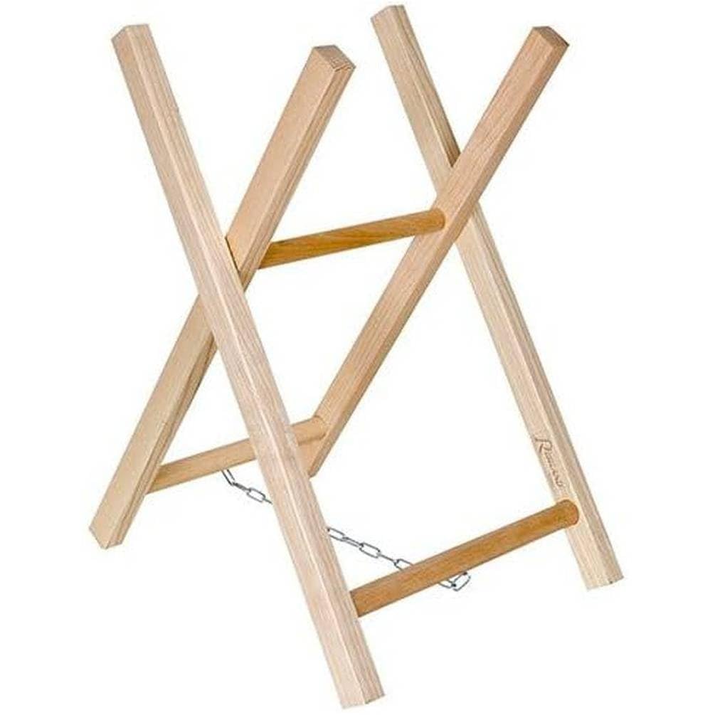 Chevalet porte bûche en bois de chauffage 2 branches D-Work léger de 2,5 kg