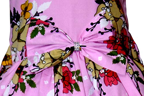 Image of Casual Frock for Baby Girls,Blue Printed and Olive Printed,Pack of 2