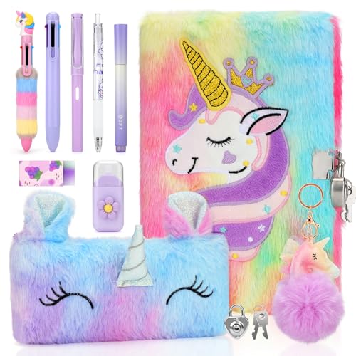 Anyfirst Diario Segreto Bambina con Lucchetto, Set di Diario Segreto