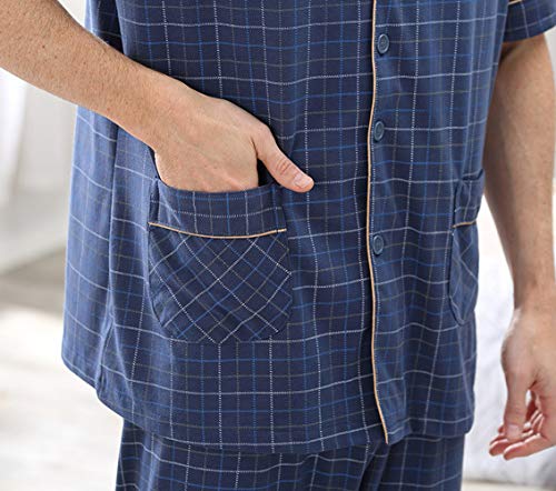 Only Faith Men's Short Sleeve Viscose Pajama Sleepwear Set3