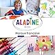 Aladine - 6 Schablonen für Kinder, Fahrzeuge