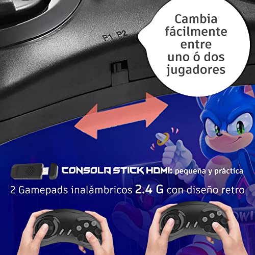 Consola-Retro-SG800-Megadrive-inalambrica-Incluye-conexion-HDMI-688-Juegos-preinstalados-Posibilidad-de-anadir-mas-Juegos-Formato-43-169-preseleccionable-Funcion-guardado-de-Partida Consola-Retro-SG800-Megadrive-inalambrica-Incluye-conexion-HDMI-688-Juegos-preinstalados-Posibilidad-de-anadir-mas-Juegos-Formato-43-169-preseleccionable-Funcion-guardado-de-Partida