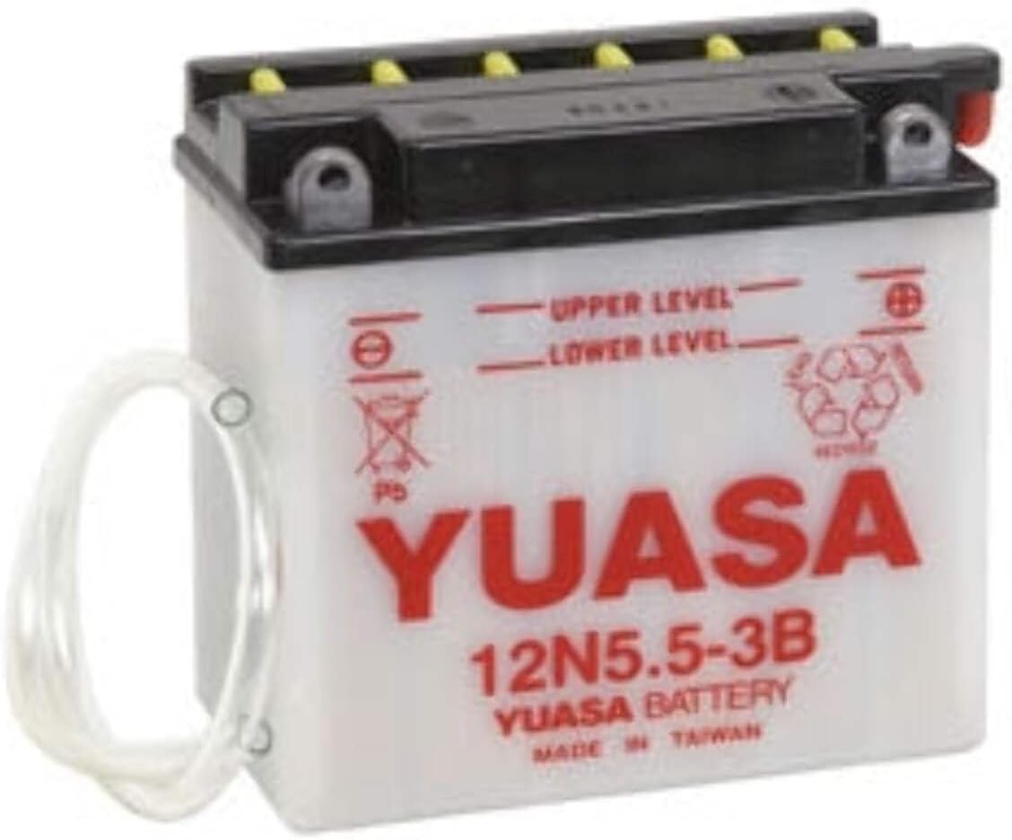 Yuasa YUAM2255B 12N5.5-3B Battery, Multi-Colored