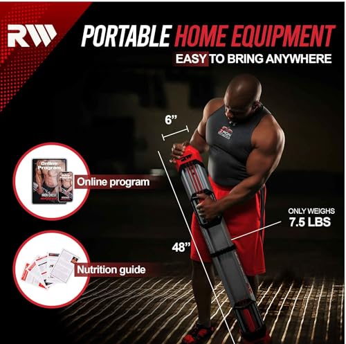 IRON CHEST MASTER Push Up Machine | Home Fitness Equipment for Chest Workouts | Home Gym Equipment Includes Adjustable Resistance Bands and a Unique Fitness Program