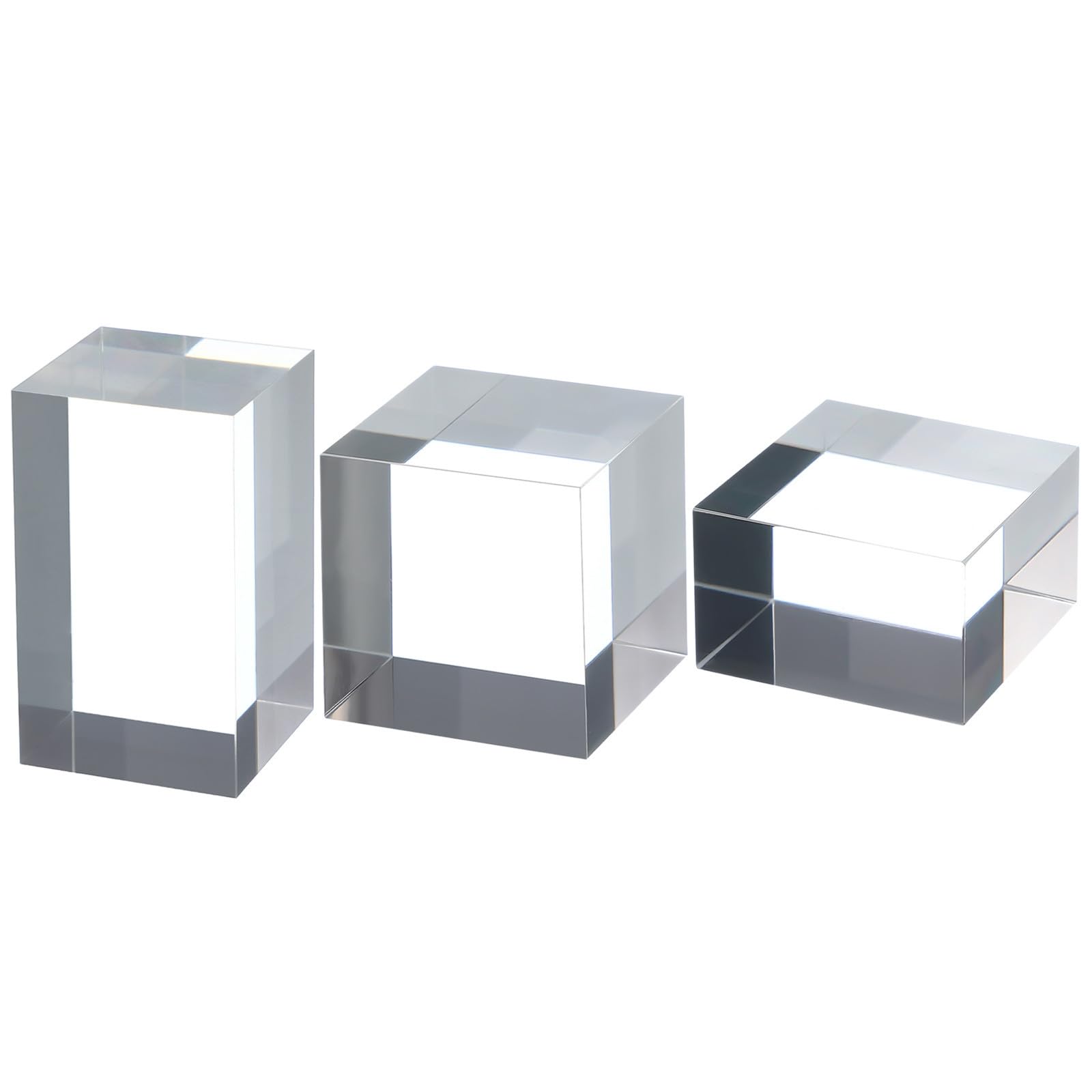 Base de acrílico transparente para fotografía de joyería y cosméticos Alasum cubo