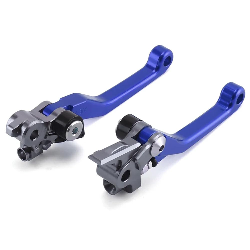 Power Parts Foldable Clutch & Front Brake Lever Set Compatible with KTM Husqvarna 350 450 SX SXR SXF XCF XCFW XCW EXC 125 150 200 250 300 350 500 SX XC EXC XCW SXF XCF EXC (SIX Days) 14-24 (Blue)