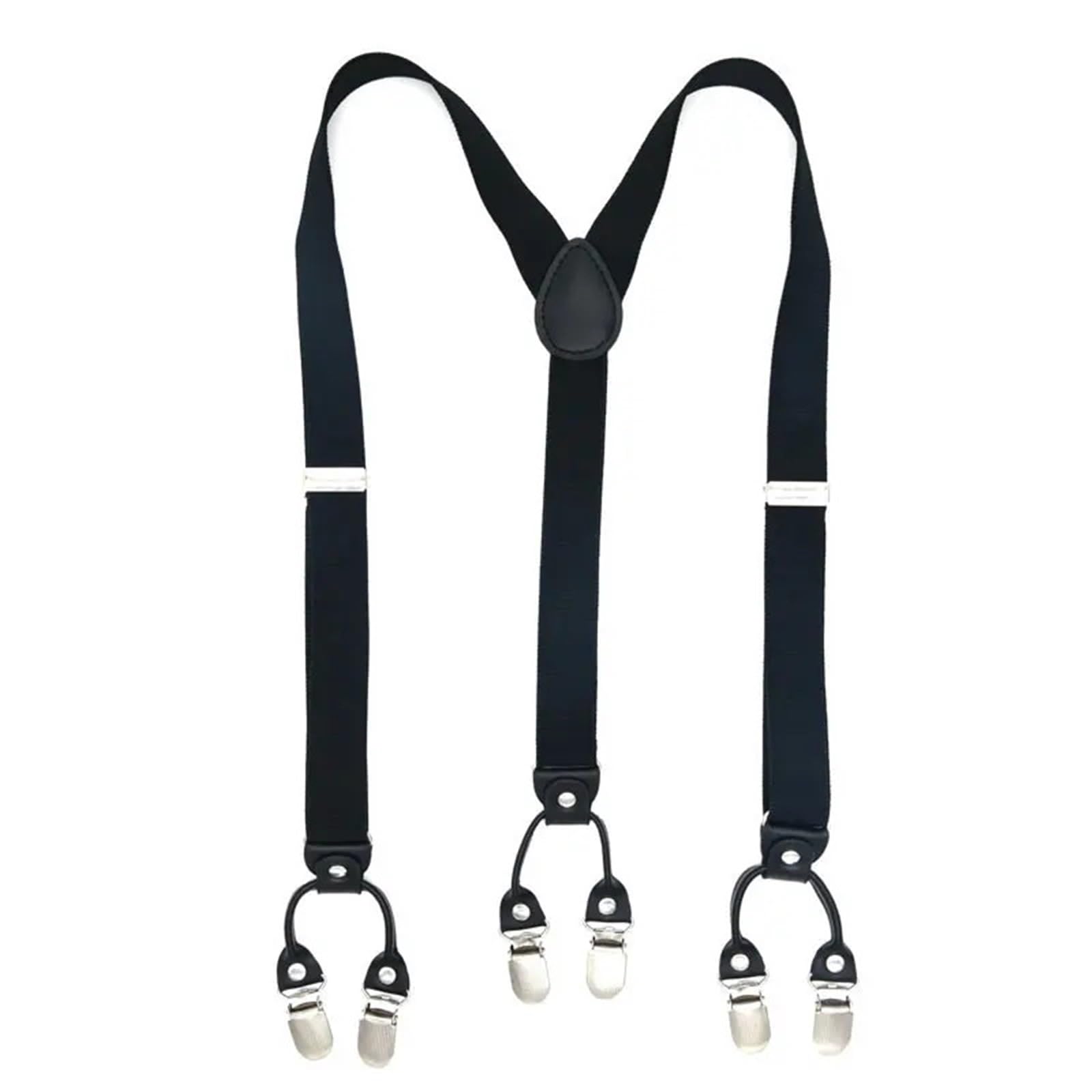 Tirantes for adultos, correa de hombro elástica ajustable, tirantes negocios for boda en forma Y con seis clips para trajes y ropa formal
