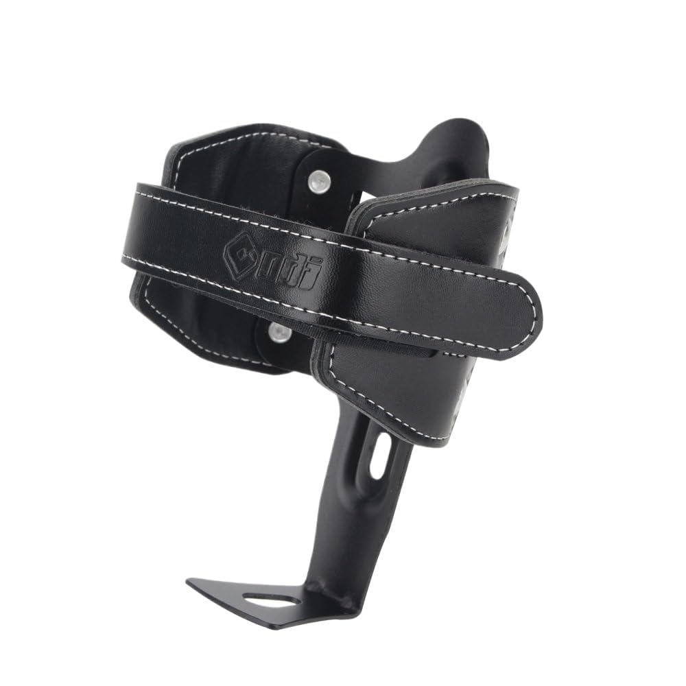 Flaschenhalter Fahrrad Fahrrad-Wasserflaschenhalter, verstellbarer ultraleichter Kaffeetassenhalter, stanzfreier Wasserkocher for Elektrofahrräder/Motorräder GeträNkehalter Fahrrad(Black-Converter)