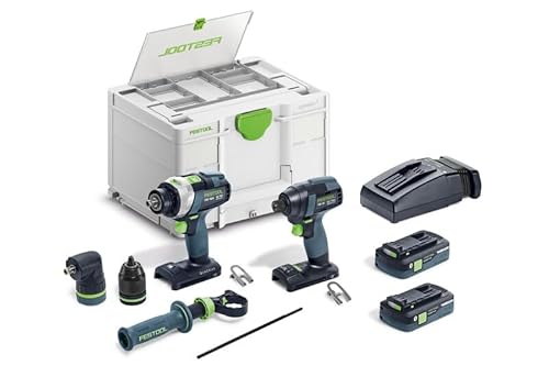 Festool 577616 Impact Driver and Drill set TID 18 HPC I-Set TPC 18/4 18V 4.0 Ah thumbnail 3