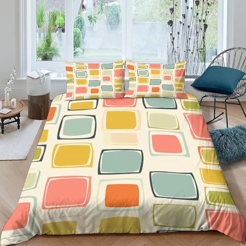 Housse de couette hypoallergénique de qualité supérieure motif rétro