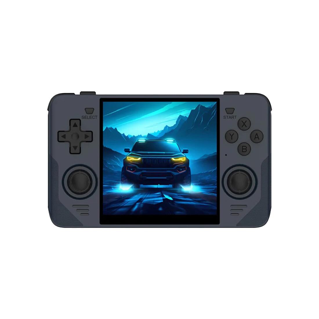 HLF 4,3 inch Dual joystick Color Rereo video game console Ingebouwde 3000 Games Ondersteuning 10 soorten simulators Handheld Draagbare Game Video Muziek AV OUT Oplaadbare lithium batterij (Bluered