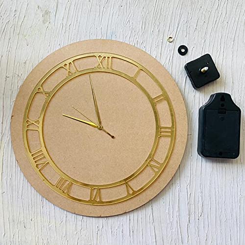 Buy The Purple Tree DIY Wall Clock Making Kit for Resin Art Clock , MDF Clock Board with Acrylic