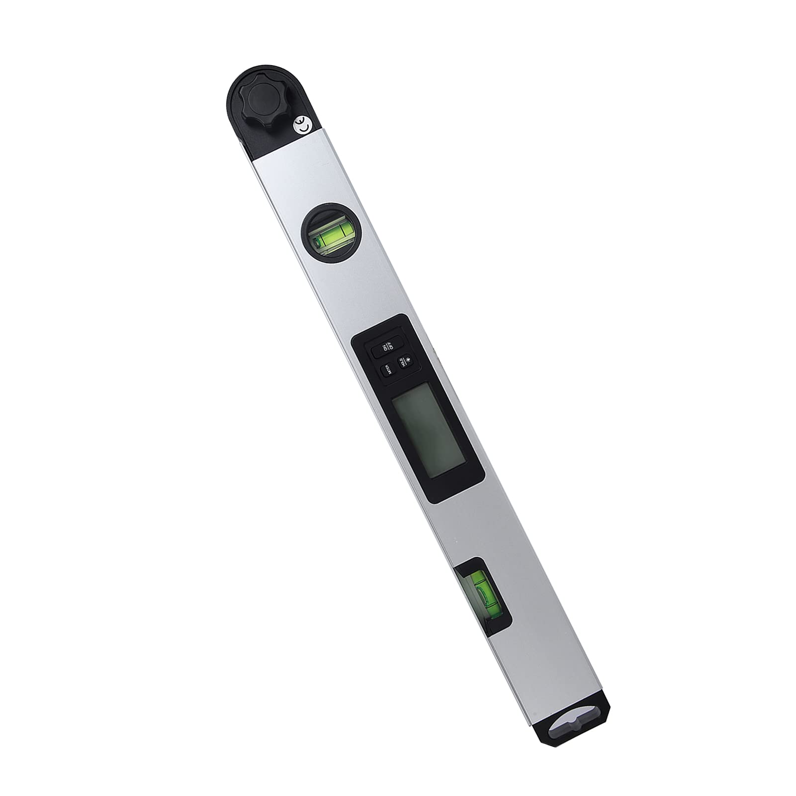 Righello angolare digitale e goniometro elettronico con campo di misurazione di 400 mm, design pieghevole in lega di alluminio, display LCD retroilluminato, grado di protezione