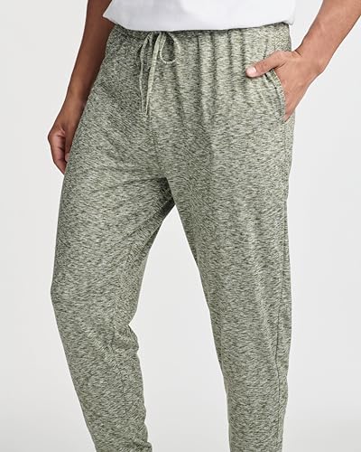 Image of Real Essentials 3 Pack: Men's Soft Lounge Sleep Joggers - Pajama Pants Drawstring & Pockets (Available in Big & Tall)