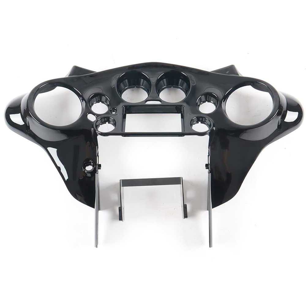 XLYPARTS Glossy Black Double DIN Inner Front Batwing Fairing Compatible for 1998-2013 Harley Davidson Touring Electra Glide Street Glide 98-13