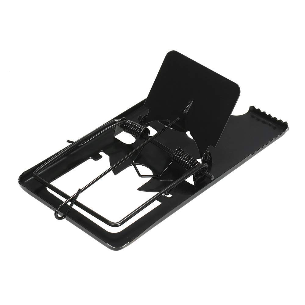 Efficacy Smart Sensitivity Controlled Mouse Trap Adjustable Trap for Mice, Squirrels, Hamsters & More Washable Cage Compact Size 16 x 9 x 1 cm (Black)-image-12