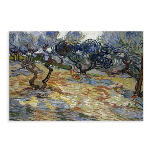 Impression toile Oliviers Van Gogh : Déco moderne haut de gamme