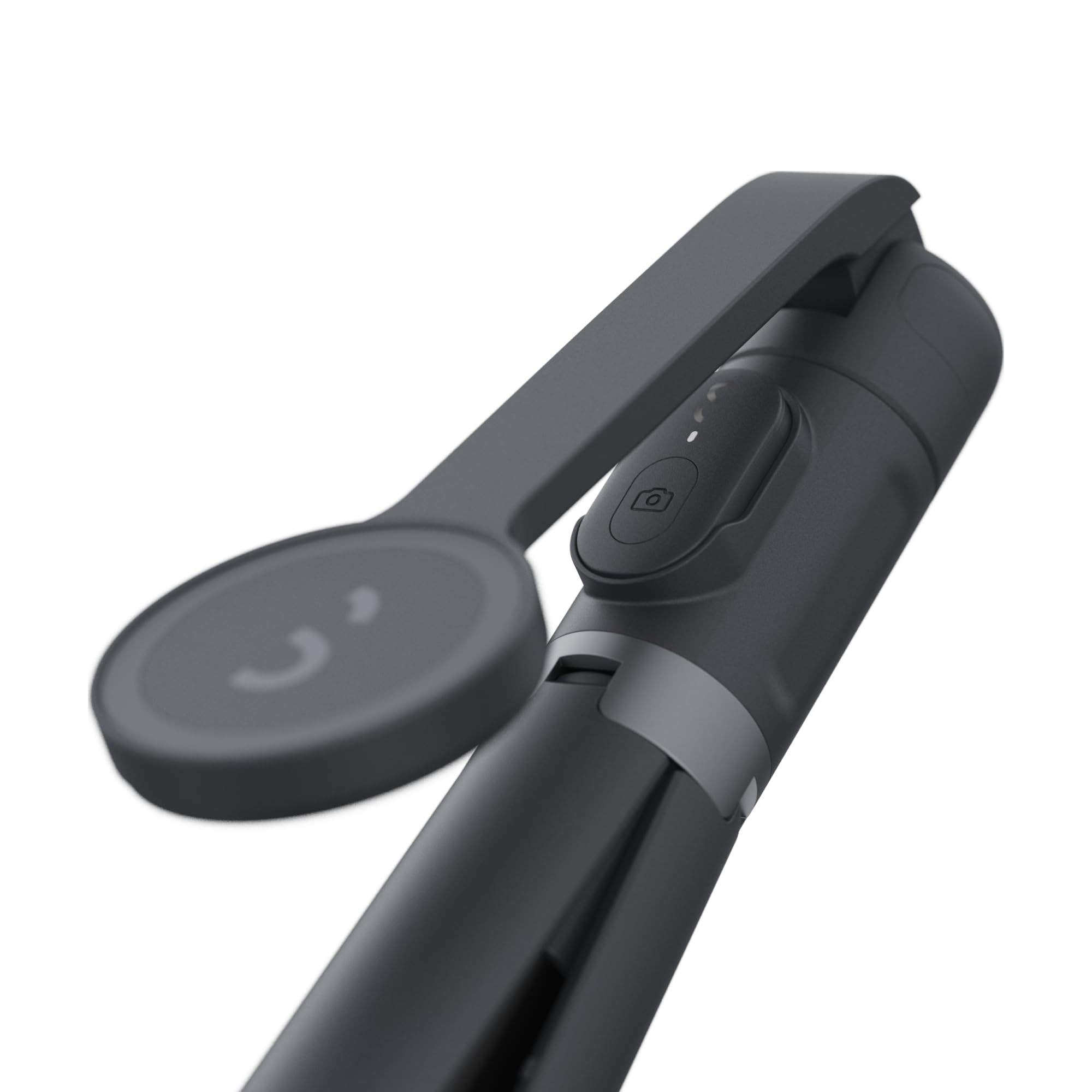 ShiftCam SnapStand Max – Perche à selfie magnétique et trépied – Compact, pliable et extensible avec tête inclinable et télécommande Bluetooth magnétique (Midnight, SnapStand Max)