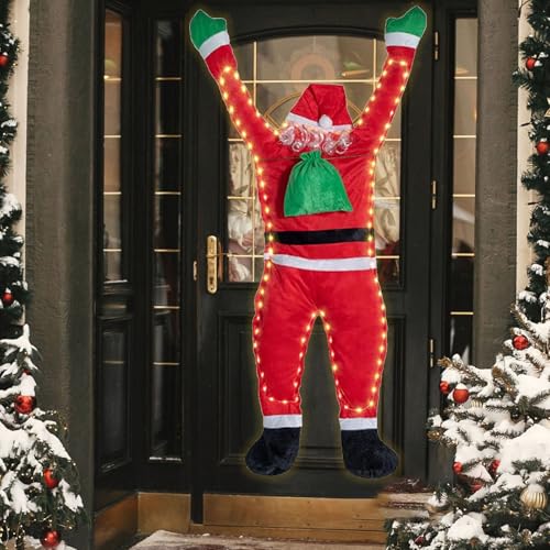 Hängende Weihnachtsmann, Weihnachtsdekoration Kletterwanddekoration...