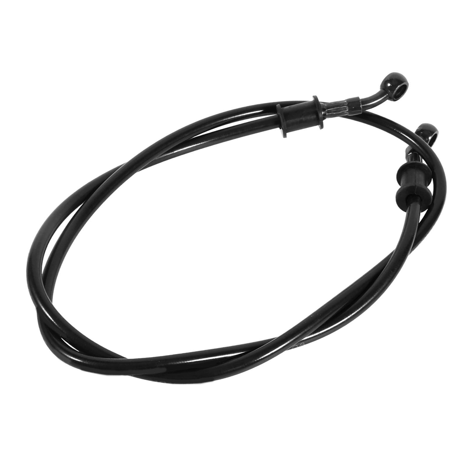 Tubo Flessibile Olio Freno Moto 50-120 cm - Frizione Motociclo in Acciaio Intrecciato per Dirt Bike (Nero 900mm)