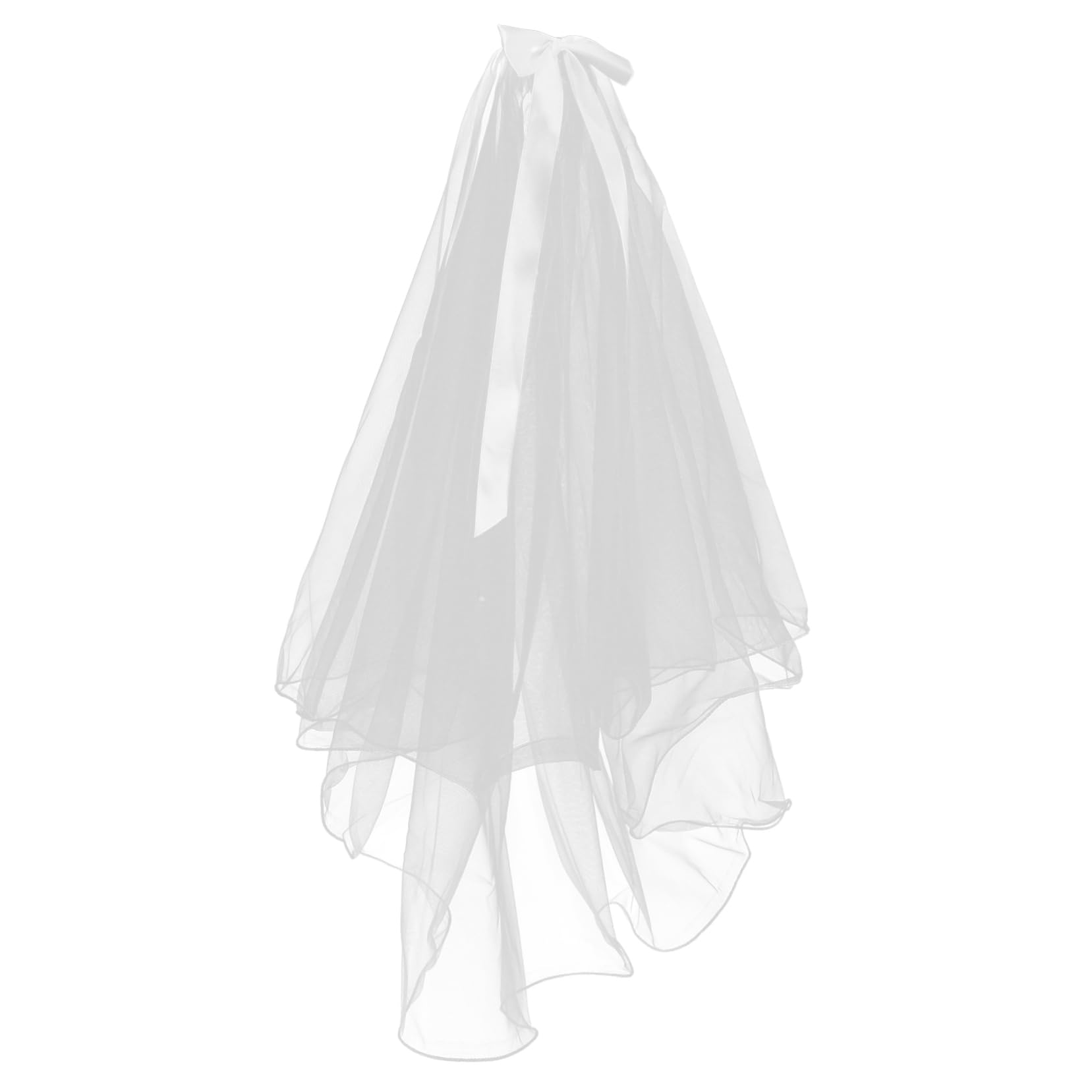 VALICLUD 5stücke Hochzeit Schleier Mit Doppelter Haarschleife Romantischer Brautschleier Für Hochzeiten Ohne Perlen Elegante Brautaccessoires Für Unvergessliche Momente