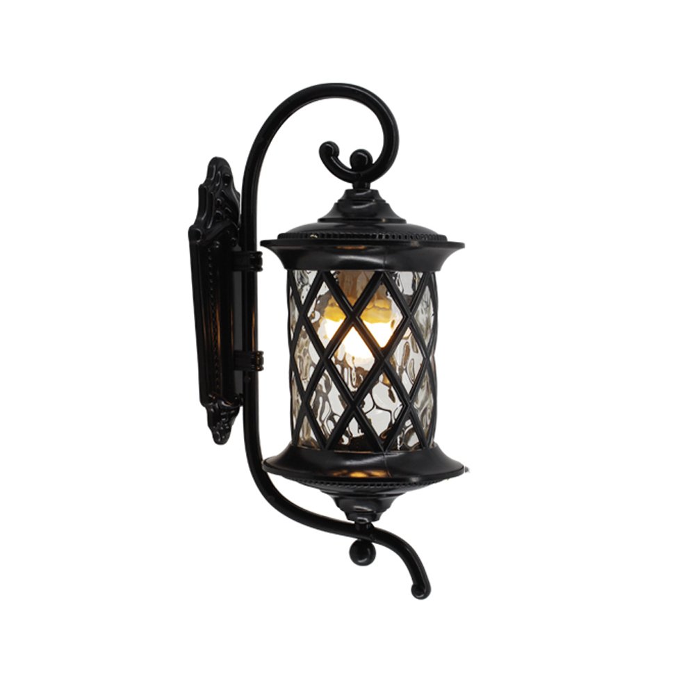 Lampe murale extérieure E27 en aluminium et verre étanche IP65 pour cour et villa