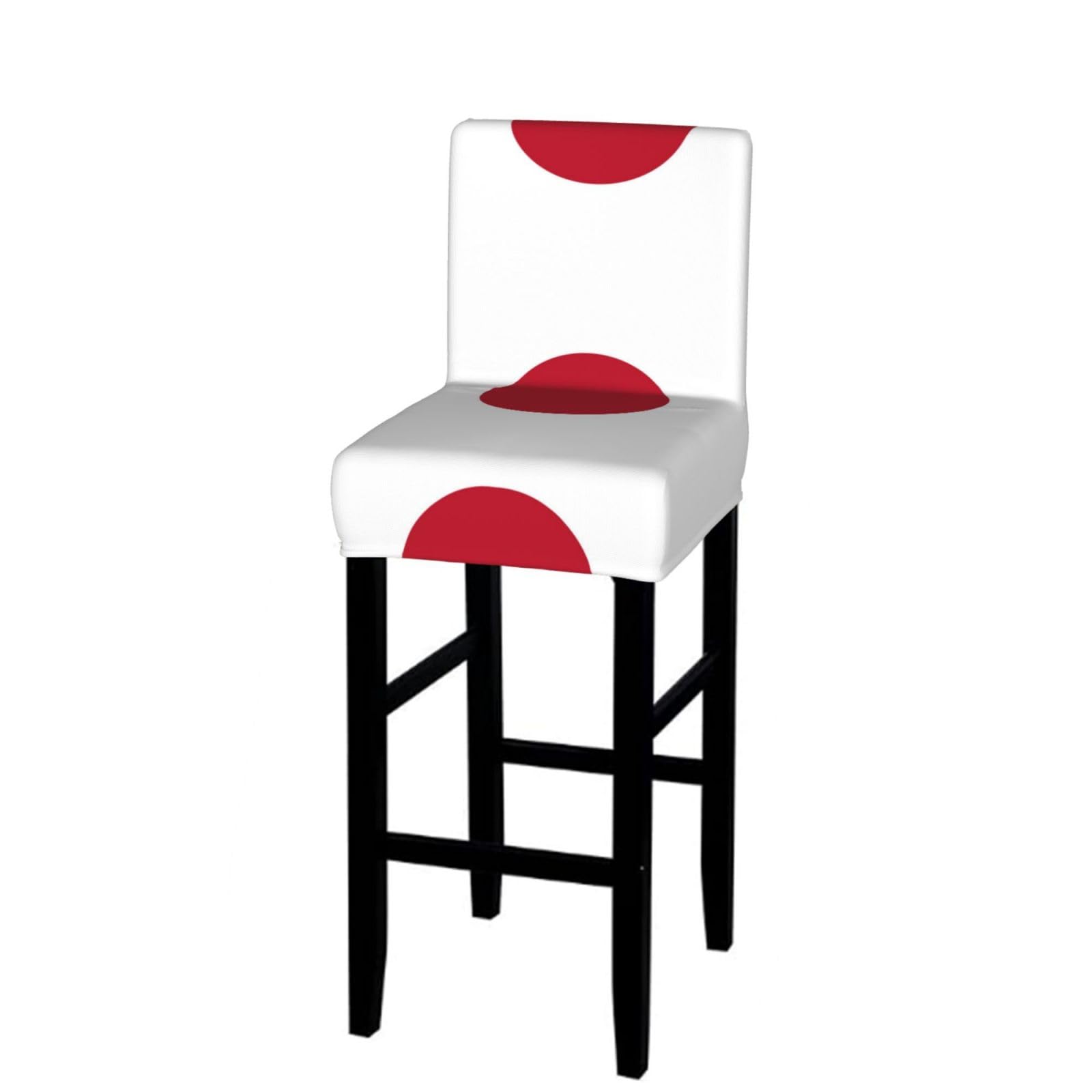 CNTDBU Flag of Japan Bar Stool Cover-Stretchy Chair Slipcover for Kitchen
