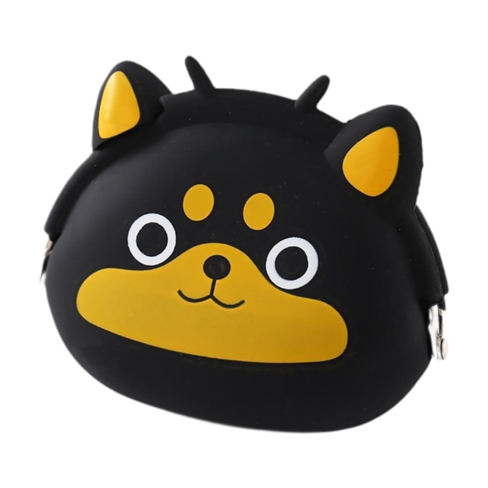 Animal Cartoon Clip Wallet Portable Silicone Purse for Party Travel Holidays black yellow|Clothing Shoes & Accessories | Womens Accessories | Wallets-image-38